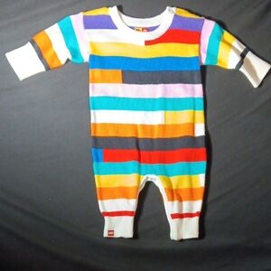 Colorful Striped Kids One Piece